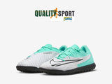 Nike Phantom GX Club TF Bianco Nero Scarpe Bambino Calcetto Soccer DD9567 300