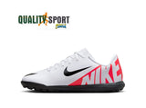 Nike Vapor 15 Club TF Bianco Rosso Scarpe Bambino Calcetto Soccer DJ5956 600