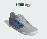 Adidas Super Sala 2 Grigio Blu Scarpe Uomo Calcio a 5 Soccer Indoor IE7556