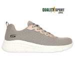 Skechers Bobs B Flex Beige Scarpe Donna Sportive Palestra Sneakers 117346 TAN