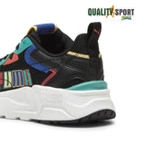 Puma Trinity Lite Nero Multicolor Scarpe Ragazzo Sportive Sneakers 395462 02