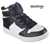 Skechers Quick Street Bianco Nero Scarpe Bambino Sportive Sneakers 405636L BKW