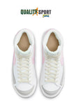 Nike Blazer Mid '77 Bianco Rosa Scarpe Donna Sportive Sneakers DA4086 106