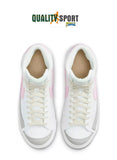 Nike Blazer Mid '77 Bianco Rosa Scarpe Donna Sportive Sneakers DA4086 106