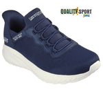 Skechers Slip-ins Bobs Squad Blu Scarpe Shoes Uomo Sportive Sneakers 118300 NVY