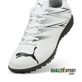 Puma Attacanto TT Bianco Nero Scarpe Uomo Sportive Calcetto Soccer 107478 05