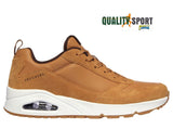 Skechers Uno Stacre Beige Scarpe Shoes Uomo Sportive Sneakers 52468 WSK