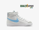 Nike Blazer Mid '77 Bianco Celeste Scarpe Bambino Sportive Sneakers DA4087 114