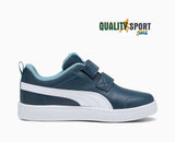 Puma Courtflex Blu Bianco Scarpe Shoes Bambino Sportive Sneakers 371543 30