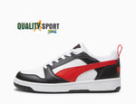 Puma Rebound Low Bianco Rosso Nero Scarpe Shoes Uomo Sportive Sneakers 392328 04