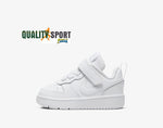 Nike Court Borough Low 2 Bianco Scarpe Bambino Bambina Infant Sneaker BQ5453 100
