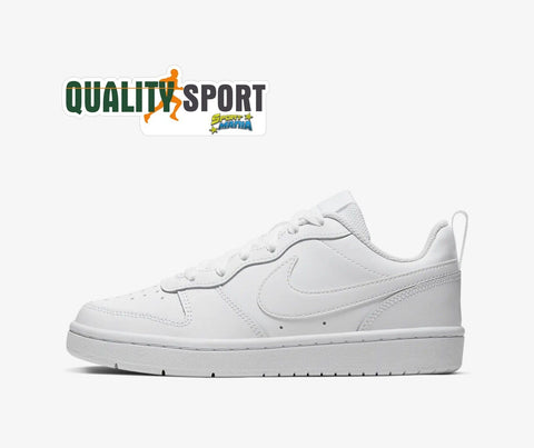 Nike Court Borough Bianco Scarpe Ragazzo Donna Sportive Sneakers BQ5448 100