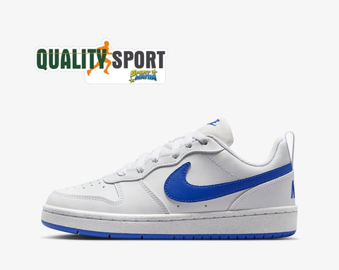 Nike Court Borough Bianco Blu Royal Scarpe Ragazzo Sportive Sneakers DV5456 110