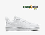 Nike Court Borough Bianco Scarpe Ragazzo Donna Sportive Sneakers DV5456 106