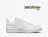 Nike Court Borough Bianco Scarpe Ragazzo Donna Sportive Sneakers DV5456 106