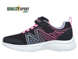 Skechers Microspec Swirl Nero Scarpe Bambina Sportive Running 303535L BKMT