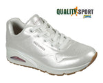 Skechers Uno Pearl Queen Bianco Scarpe Shoes Donna Sportive Sneakers 155174 WHT