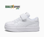 Puma Caven Bianco Scarpe Shoes Infant Bambino Sportive Sneakers 393841 02