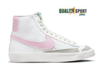 Nike Blazer Mid '77 Bianco Rosa Scarpe Donna Sportive Sneakers DA4086 106