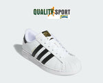 Adidas Superstar Bianco Nero Scarpe Bambino Bambina Sportive Sneakers FU7714