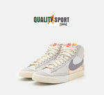 Nike Blazer Mid Pro Club Bianco Grigio Scarpe Uomo Sportive Sneakers DQ7673 104