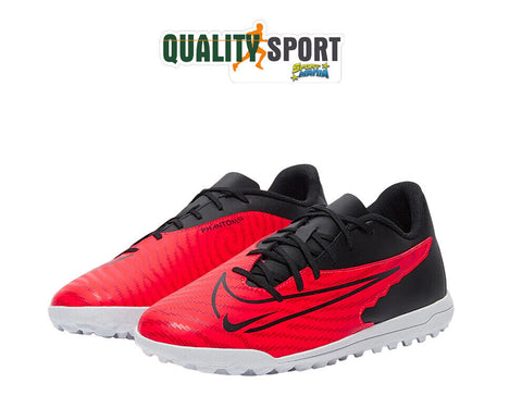 Nike Phantom Gx Club TF Nero Rosso Scarpe Uomo Sportive Calcetto DD9486 600