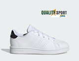 Adidas Advantage Bianco Nero Scarpe Ragazzo Donna Sportive Sneakers IG2510