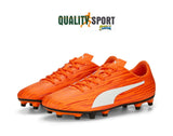 Puma Rapido TT Arancione Scarpe Uomo Sportive Calcetto Soccer 106572 09