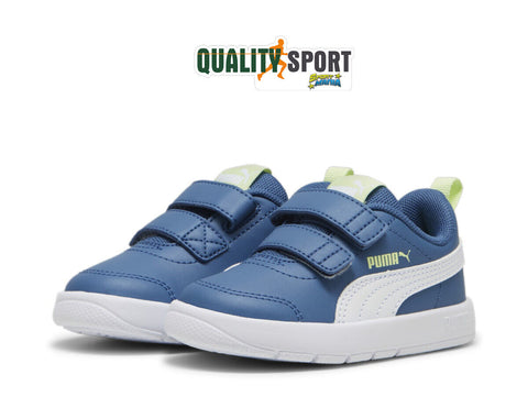 Puma Courtflex V3 Azzurro Scarpe Infant Bambino Sportive Sneakers 310252 05