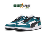 Puma RBD Game Low Bianco Verde Scarpe Shoes Uomo Sportive Sneakers 386373 21