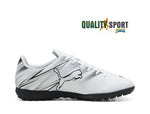 Puma Attacanto TT Bianco Nero Scarpe Uomo Sportive Calcetto Soccer 107478 05