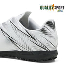 Puma Attacanto TT Bianco Nero Scarpe Uomo Sportive Calcetto Soccer 107478 05