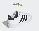 Adidas Grand Court Bianco Nero Scarpe Shoes Uomo Sportive Sneakers GW9195