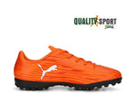 Puma Rapido TT Arancio Scarpe Bambino Sportive Calcetto Soccer 106579 08