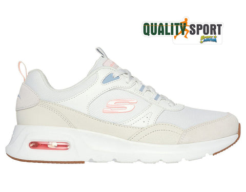 Skechers Air Court Retro Bianco Scarpe Donna Sportive Sneakers 150075 OFWT