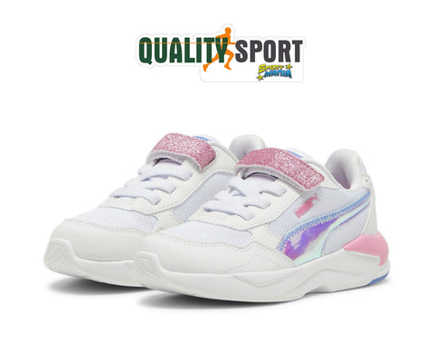 Puma X-Ray Speed Bianco Multicolor Scarpe Bambina Sportive Sneakers 396567 01