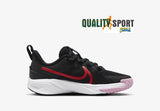 Nike Star Runner 4 Nero Rosa Scarpe Bambina Sportive Palestra Running FJ8079 001