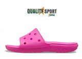 Crocs Classic Slide Fucsia Donna Ciabatta Originale 206121 6UB JUIC