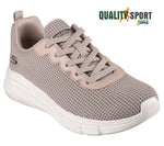 Skechers Bobs B Flex Beige Scarpe Donna Sportive Palestra Sneakers 117346 TAN