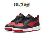 Puma Rebound V6 Lo Nero Rosso Scarpe Shoes Ragazzo Sportive Sneakers 393833 11