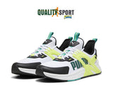 Puma Pacer+ Bianco Nero Verde Scarpe Shoes Uomo Sportive Sneakers 395240 06
