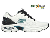 Skechers Air Ventura Bianco Nero Scarpe Shoes Uomo Sportive Sneakers 232655 WBK