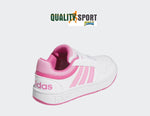 Adidas Hoops 3.0 Bianco RosaScarpe Shoes Donna Ragazza Sportive Sneakers IG3827