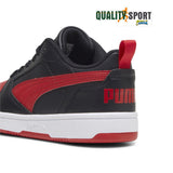 Puma Rebound V6 Lo Nero Rosso Scarpe Shoes Ragazzo Sportive Sneakers 393833 11