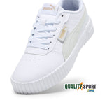 Puma Carina 2.0 Logobsession Bianco Scarpe Donna Sportive Sneakers 392518 01