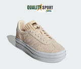 Adidas Gazelle Bold Beige Scarpe Shoes Donna Sportive Sneakers ID4380