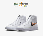 Nike Blazer Mid '77 Bianco Nero Scarpe Ragazzo Sportive Sneakers FN7788 100