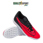 Nike Phantom Gx Club TF Nero Rosso Scarpe Uomo Sportive Calcetto DD9486 600