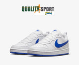 Nike Court Borough Bianco Blu Royal Scarpe Ragazzo Sportive Sneakers DV5456 110