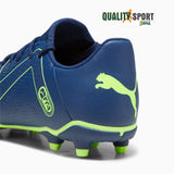 Puma Future Play FG/AG Blu Giallo Scarpe Uomo Sportive Calcetto Soccer 107377 03